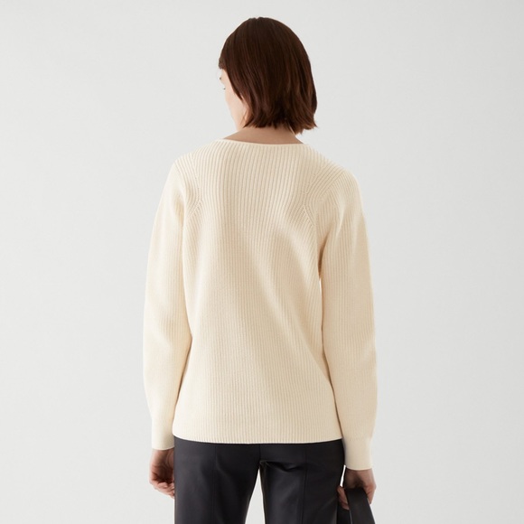 NWT COS Women Cut Out Jumper Sweater Knit - Picture 3 of 9